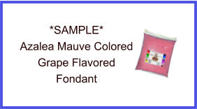 Azalea Mauve Grape Fondant Sample