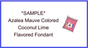 Azalea Mauve Coconut Lime Fondant Sample