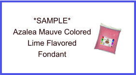 Azalea Mauve Lime Fondant Sample