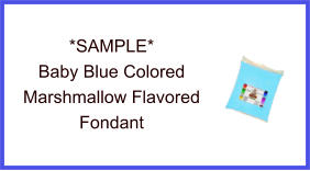 Baby Blue Marshmallow Fondant Sample