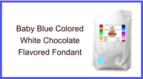 Baby Blue White Chocolate Fondant