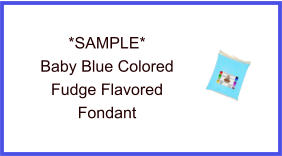 Baby Blue Fudge Fondant Sample