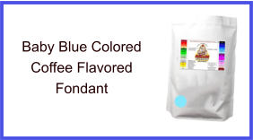Baby Blue Coffee Fondant