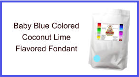 Baby Blue Coconut Lime Fondant