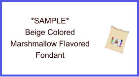 Beige Marshmallow Fondant Sample