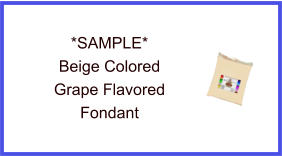 Beige Grape Fondant Sample