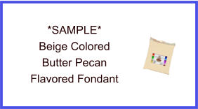 Beige Butter Pecan Fondant Sample