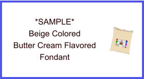 Beige Butter Cream Fondant Sample