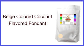 Beige Coconut Fondant