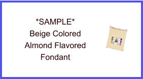 Beige Almond Fondant Sample