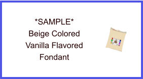 Beige Vanilla Fondant Sample