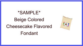 Beige Cheesecake Fondant Sample