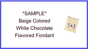 Beige White Chocolate Fondant Sample
