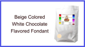 Beige White Chocolate Fondant