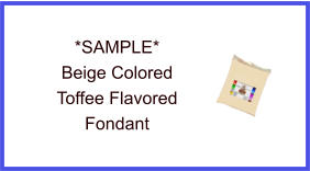 Beige Toffee Fondant Sample