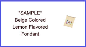 Beige Lemon Fondant Sample