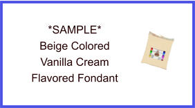 Beige Vanilla Fondant Sample