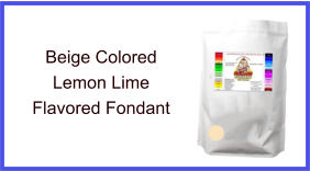 Beige Lemon Lime Fondant