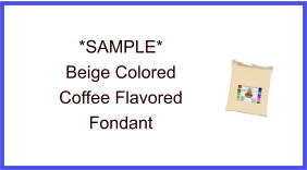Beige Coffee Fondant Sample