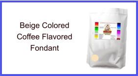 Beige Coffee Fondant