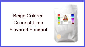 Beige Coconut Lime Fondant