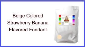 Beige Strawberry Banana Fondant