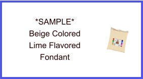 Beige Lime Fondant Sample