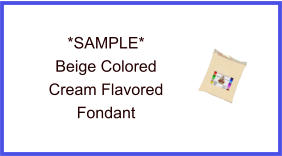 Beige Cream Fondant Sample