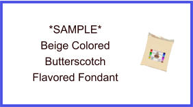 Beige Butterscotch Fondant Sample