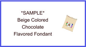 Beige Chocolate Fondant Sample