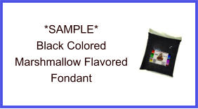 Black Marshmallow Fondant Sample