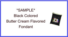 Black Butter Cream Fondant Sample