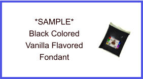 Black Vanilla Fondant Sample