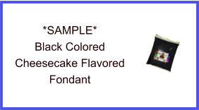 Black Cheesecake Fondant Sample