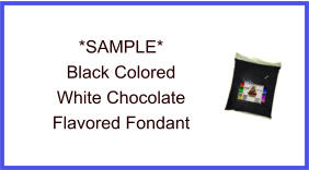 Black White Chocolate Fondant Sample
