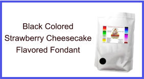 Black Strawberry Cheesecake Fondant