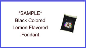 Black Lemon Fondant Sample