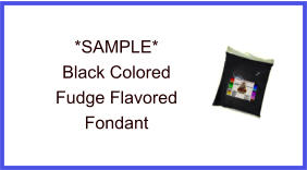 Black Fudge Fondant Sample