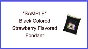 Black Strawberry Fondant Sample