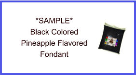 Black Pineapple Fondant Sample