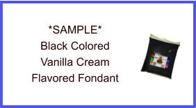 Black Vanilla Fondant Sample