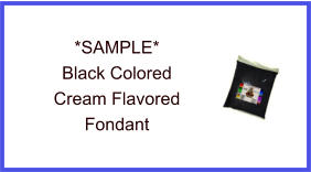 Black Cream Fondant Sample