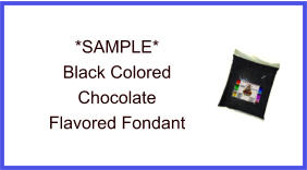 Black Chocolate Fondant Sample