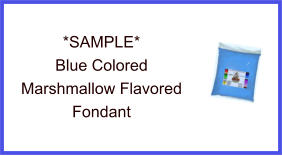Blue Marshmallow Fondant Sample