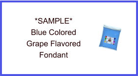 Blue Grape Fondant Sample
