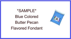 Blue Butter Pecan Fondant Sample