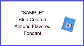 Blue Almond Fondant Sample