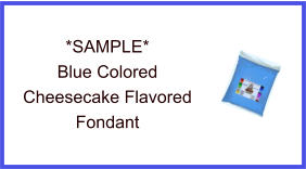 Blue Cheesecake Fondant Sample
