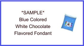 Blue White Chocolate Fondant Sample