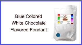 Blue White Chocolate Fondant